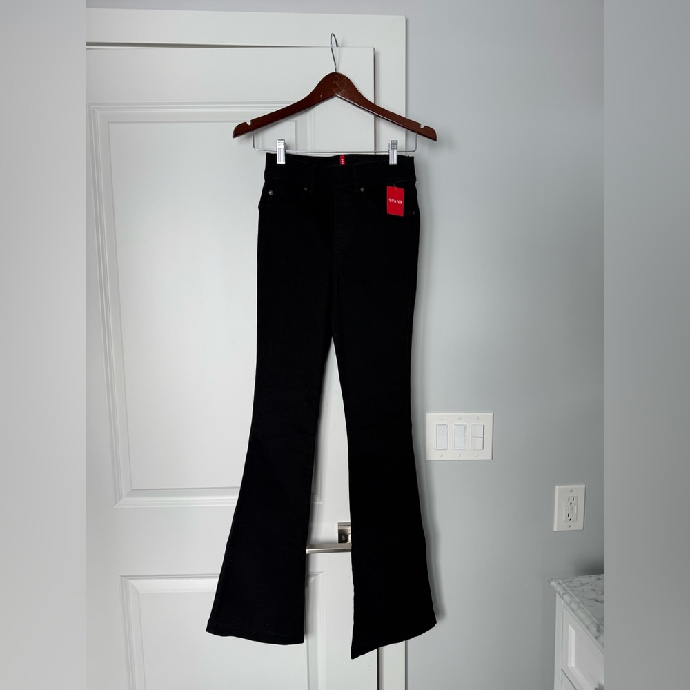SPANX Black Denim Flares! NWT!